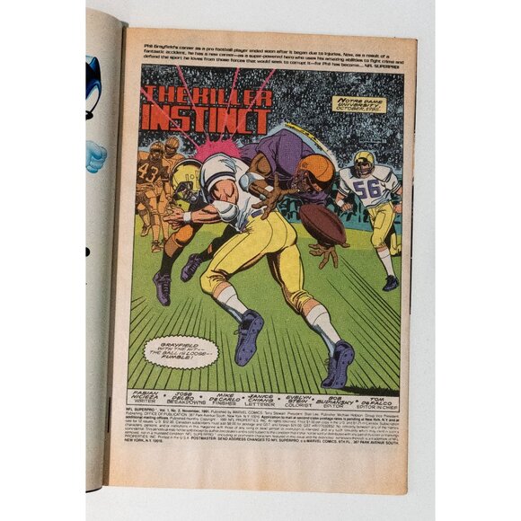 Marvel Comics NFL SuperPro #2 Nov 1991 - Picture 5 of 8